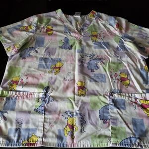 The Wonderful World of Disney Women's Scrub Top